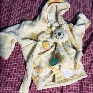 Disney Winnie the Pooh Yellow Baby Bathrobe